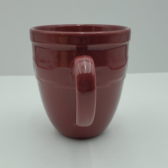 Longaberger Woven Traditions Paprika Jumbo Mugs Large Oversized Soup Coffee Mugs - Picture 9 of 9